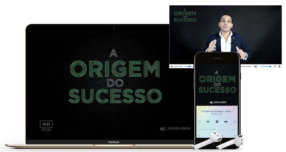 Funnel Experts - Michael Arruda - OTO - A Origem do Sucesso - Mockup - Spread2